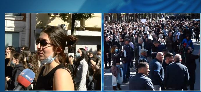 Studentja nga protesta para Ministrisë së Arsimit: S’kemi dalë vetëm për veten, por nuk do të ndalemi!